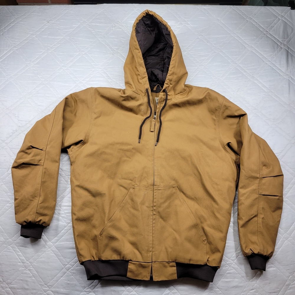 Blue Mountain Duck quilt-lined hooded work jacket size XL Tall